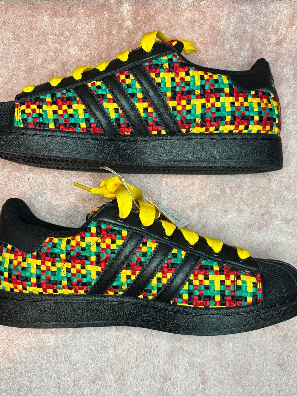 Adidas Superstar II Bob Marley Jamaica Woven Black Red Green Gold IH9785 (10.5) - Picture 3 of 9